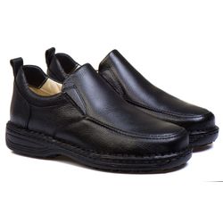 Sapato Comfort Masculino em Couro Preto 8001 - Ranster Dropshipping