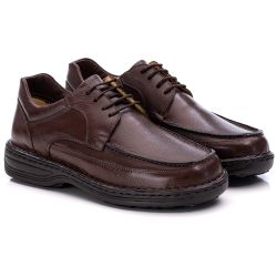 Sapato Comfort Masculino em Couro Café 8002 - Ranster Dropshipping