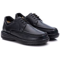 Sapato Comfort Masculino em Couro Preto 8002 - Ranster Dropshipping