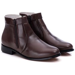 Botina Couro de Carneiro Café Comfort 1700 - Ranster Dropshipping