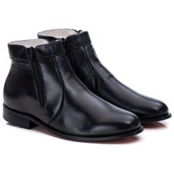Botina Couro de Carneiro Preto Comfort 1700 - Ranster Dropshipping