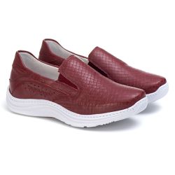 Tênis Feminino Couro Bordo 200 - Ranster Dropshipping