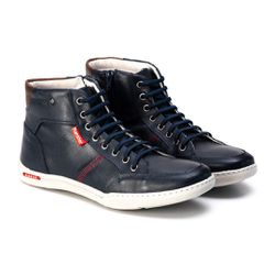 Sapatênis Cano Alto Masculino Azul Comfort 1006 - Ranster Dropshipping