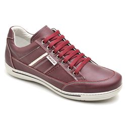 Sapatênis Masculino Couro Bordô Comfort 3008 - Ranster Dropshipping