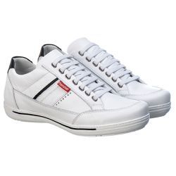 Sapatênis Masculino Couro Branco Comfort 3008 - Ranster Dropshipping