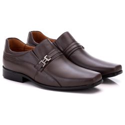 Sapato Social Comfort Masculino em Couro Café 023 - Ranster Dropshipping