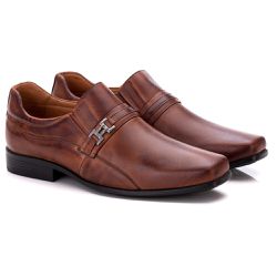 Sapato Social Comfort Masculino em Couro Pinhão 02... - Ranster Dropshipping