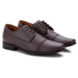 Sapato Social Comfort Masculino em Couro Café 016 - Ranster Dropshipping