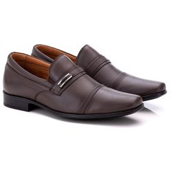 Sapato Social Comfort Masculino em Couro Café 024 - Ranster Dropshipping