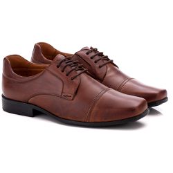 Sapato Social Comfort Masculino em Couro Pinhão 02... - Ranster Dropshipping