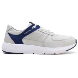 Tênis Sneaker Gel Ransterine Masculino Gelo/Azul C... - Ransterine Calçados Comfort