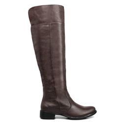 Bota Over Cano Alto Feminina Ransterine em Couro C... - Ransterine Calçados Comfort