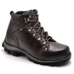 Bota Adventure Couro Caqui Ransterine Comfort - 5... - Ransterine Calçados Comfort