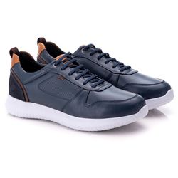 Tênis Masculino Azul Comfort - 3022 - Ransterine Calçados Comfort