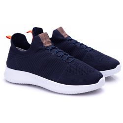 Tênis Sneaker Ultra Leve Ransterine Azul - 400 - Ransterine Calçados Comfort