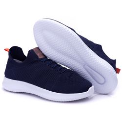 Tênis Sneaker Ultra Leve Ransterine Azul - 400 - Ransterine Calçados Comfort