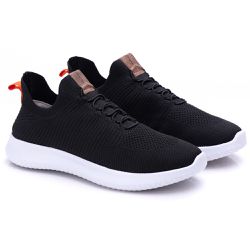 Tênis Sneaker Ultra Leve Ransterine Preto - 400 - Ransterine Calçados Comfort