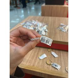 Anel Cinco Corações Cristal Zircônia Banhado A Pra... - RC JOIAS BY RUDI