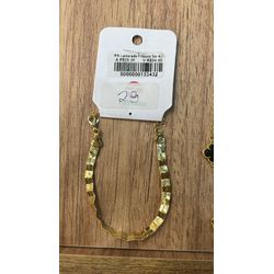 Pulseira Laminada Frisada Banhado A Ouro 18K - 000... - RC JOIAS BY RUDI