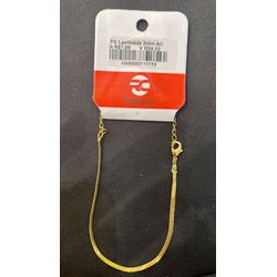 Pulseira Laminada 2 Milímetros Banhado a Ouro 18K ... - RC JOIAS BY RUDI