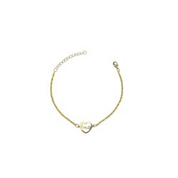 Pulseira Singapura Love Meio Banhado A Ouro 18K - ... - RC JOIAS BY RUDI