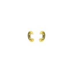 Brinco Argola Abaulada AB Banhado A Ouro 18K - 000... - RC JOIAS BY RUDI