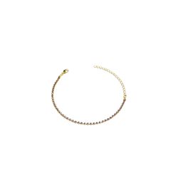 Pulseira Riviera Lilás Banhado A Ouro 18K - 000000... - RC JOIAS BY RUDI