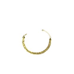 Pulseira Trançada Cinco Fios Banhado A Ouro 18K - ... - RC JOIAS BY RUDI