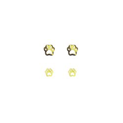 Brinco Duo Patinha Banhado A Ouro 18k - 0000000016... - RC JOIAS BY RUDI