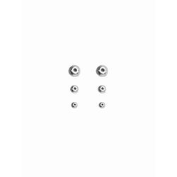 Brinco Trio Bolinha Lisa Banhado A Prata 925 - 000... - RC JOIAS BY RUDI