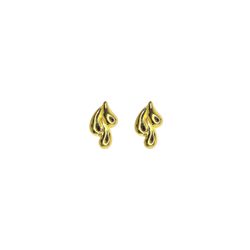 Brinco Três Gotas Lisa Banhado A Ouro 18K - 000000... - RC JOIAS BY RUDI