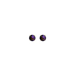 Brinco Diamante Roxo Banhado A Ouro 18K - 00000001... - RC JOIAS BY RUDI