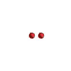 Brinco Diamante Rosa Escuro Banhado A Ouro 18K - 0... - RC JOIAS BY RUDI