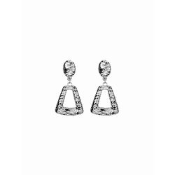 Brinco Glam Textura Banhado A Prata 925 - 00000001... - RC JOIAS BY RUDI