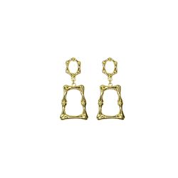 Brinco Moldura Requinte Banhado a Ouro 18K - 00000... - RC JOIAS BY RUDI