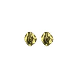 Brinco Chapa Orgânica Banhado A Ouro 18K - 0000000... - RC JOIAS BY RUDI