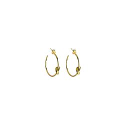 Brinco Argola Laço Banhado a Ouro 18K - 000000012... - RC JOIAS BY RUDI
