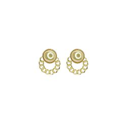 Brinco Pérola Grumet Banhado A Ouro 18K - 00000000... - RC JOIAS BY RUDI