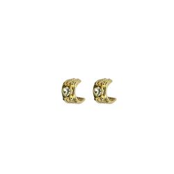 Brinco Argola Dellcate Strass Banhado A Ouro 18K -... - RC JOIAS BY RUDI