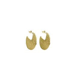 Brinco Pac Escovado Banhado a Ouro 18K - 000000000... - RC JOIAS BY RUDI