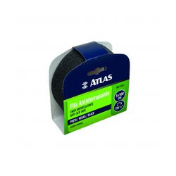 Fita Adesiva Antiderrapante Preta 50mmx5m Atlas - 3R Construção e Acabamentos