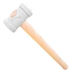 Martelo de Borracha Branco 60mm - 3R Construção e Acabamentos