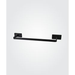 Porta Toalha Rosto Perflex Dom Preto Fosco 1213282 - 3R Construção e Acabamentos