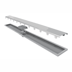 Ralo Linear Elleve Royal Tampa Inox 100 cm 118 - 3R Construção e Acabamentos