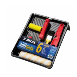 Kit Pintura Completo Atlas Rolo Anti-gota 06 Peças - 3R Construção e Acabamentos