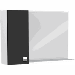 Espelheira Cozimax Moara Branco/Preto - 3R Construção e Acabamentos