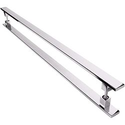 Puxador De Inox Cp Para Porta Pivotante 80Cm Ref-1... - 3R Construção e Acabamentos
