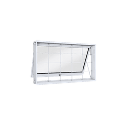 Janela Maxim Ar de Aço 60X80 com Grade Quadrada Lu... - 3R Construção e Acabamentos