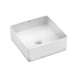 Cuba de Apoio para Banheiro Platinum 38X38cm Branc... - 3R Construção e Acabamentos