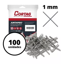CORTAG JUNTAPISO 1MM C/ 100 PEÇAS - 3R Construção e Acabamentos